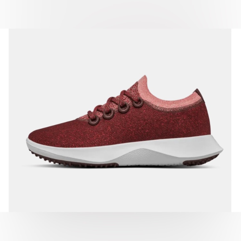 allbirds Men's Athletic Shoe in Burgundy and Pink